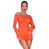 Chilirose - cr 4859 mini vestido naranja l - 1