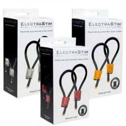 Electrastim - prestige electra loops anillos de pene ajustables rojo