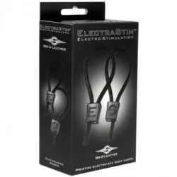 Electrastim - prestige electra loops anillos de pene ajustables negro