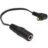 Adaptador ElectraStim negro con toma hembra de 3,5 mm