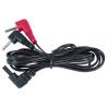 Cable ElectraStim enrollado con pines rojo y negro de 90 grados