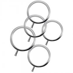 Electrastim - electrarings anillos metálicos para el pene pack 5