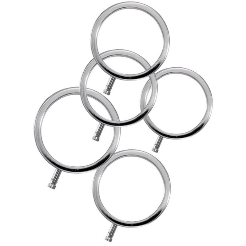 Electrastim - electrarings anillos metálicos para el pene pack 5