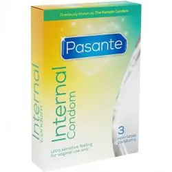 Pasante - internal preservativo sin latex 3 unidades