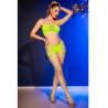 Chilirose - cr 4866 set top y short verde neón s/m - 3
