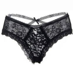 Panties de encaje floral Queen Lingerie, sobre fondo blanco, de frente y sin modelo