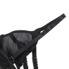 Set de sujetador y braguita negro Queen Lingerie, detalle del tirante regulable