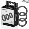 Addicted toys - set de anillos silicona planos - 1