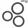 Addicted toys - set de anillos silicona planos - 5