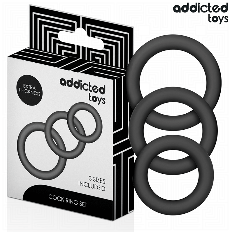 Addicted toys - set de anillos silicona modelo 1 Addicted toys - set de anillos silicona modelo 1