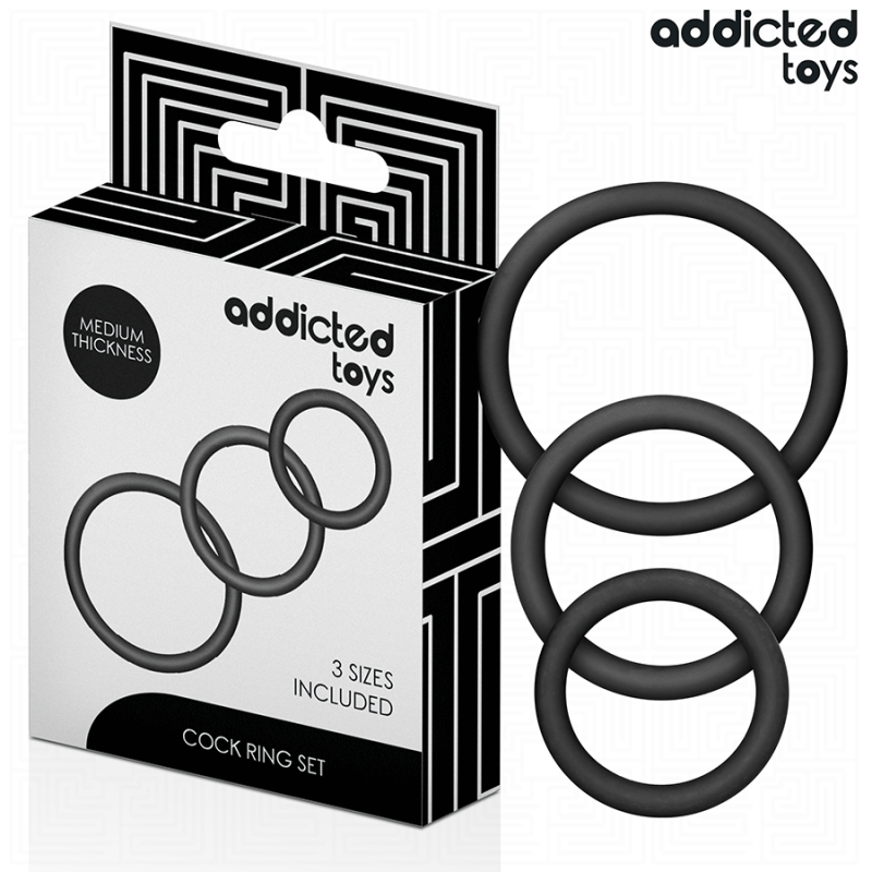 Addicted toys - set de anillos silicona modelo 2 Addicted toys - set de anillos silicona modelo 2