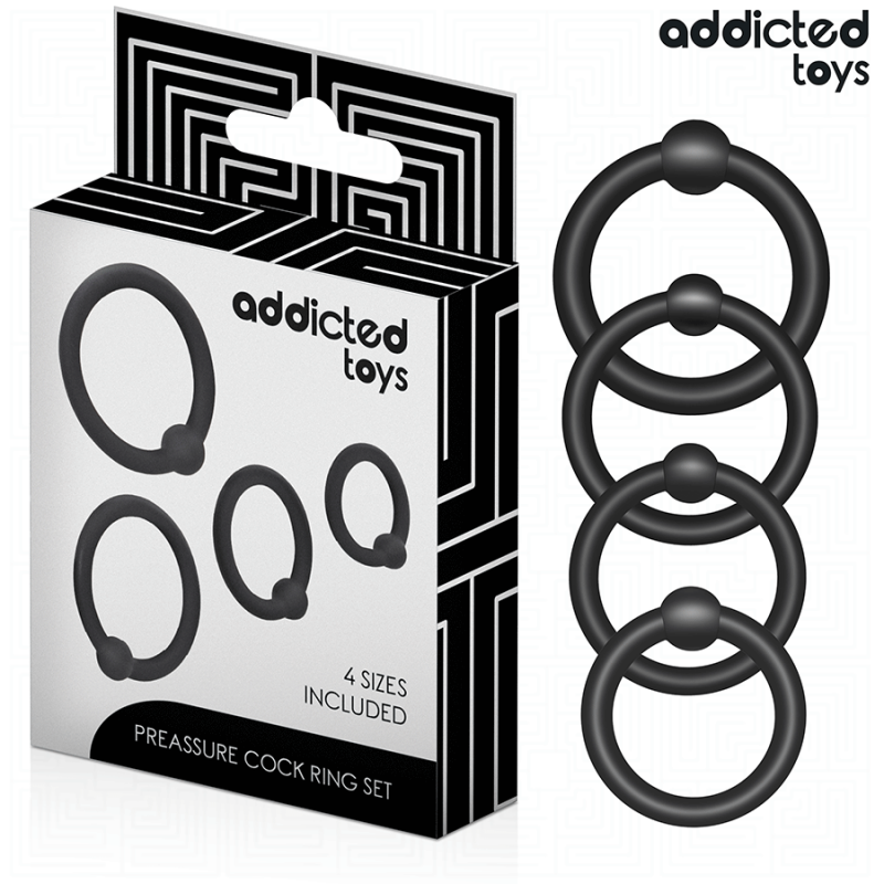 Addicted toys - set anillos silicona de presión Addicted toys - set anillos silicona de presión