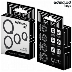 Addicted toys - set anillos silicona de presión