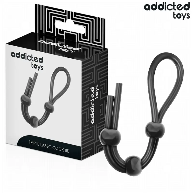 Addicted toys - cuerda silicona para el pene de lazo triple