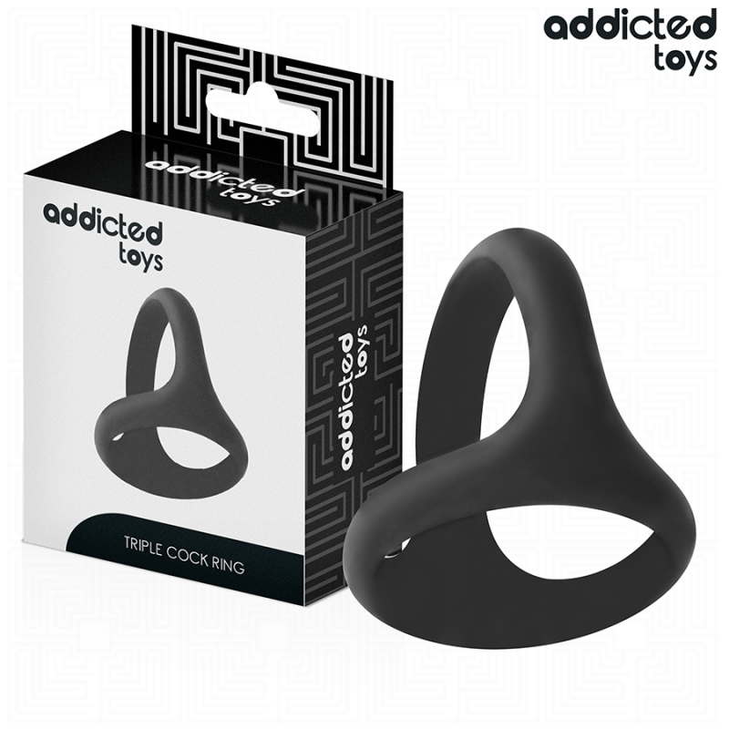 Addicted toys - anillo triple grueso para el pene Addicted toys - anillo triple grueso para el pene