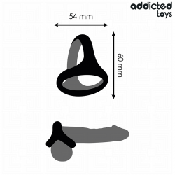 Addicted toys - anillo triple grueso para el pene