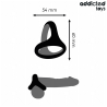 Addicted toys - anillo triple grueso para el pene - 4