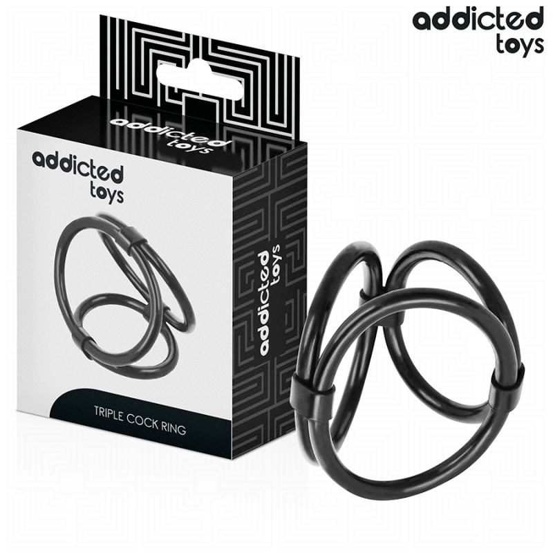 Addicted toys - anillo triple para el pene Addicted toys - anillo triple para el pene