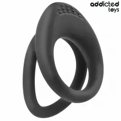 Addicted toys - anillo texturizado doble para el pene