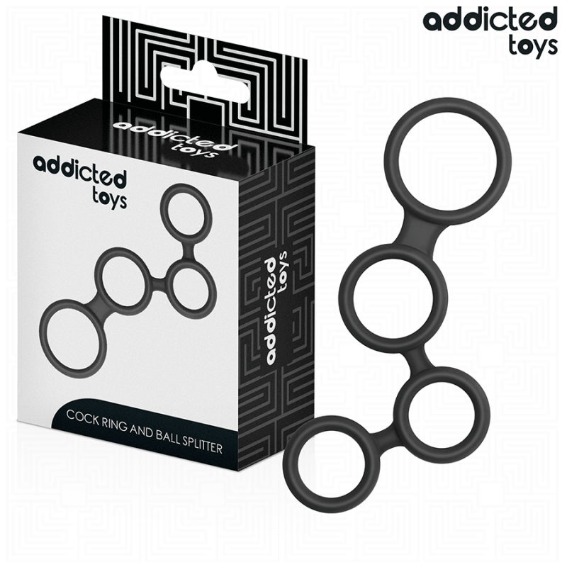 Addicted toys - anillo para el pene con divisores para testículos Addicted toys - anillo para el pene con divisores para testículos