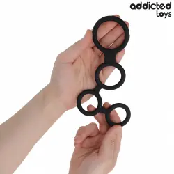 Addicted toys - anillo para el pene con divisores para testículos