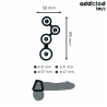 Addicted toys - anillo para el pene con divisores para testículos - 4