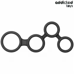Addicted toys - anillo para el pene con divisores para testículos