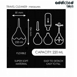 Addicted toys - limpiador anal de viaje talla l 220 ml