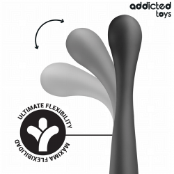 Addicted toys - masajeador anal doble silicona 22,5 cm