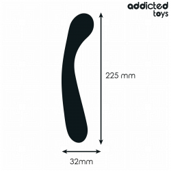 Addicted toys - masajeador anal doble silicona 22,5 cm