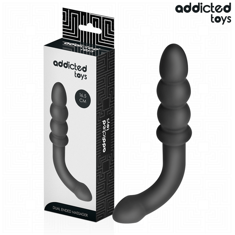 Addicted toys - masajeador anal doble silicona 16,5 cm Addicted toys - masajeador anal doble silicona 16,5 cm