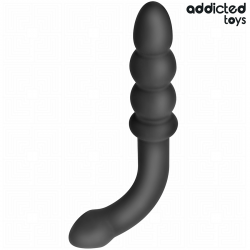 Addicted toys - masajeador anal doble silicona 16,5 cm