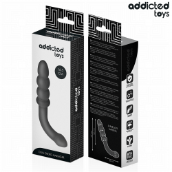 Addicted toys - masajeador anal doble silicona 16,5 cm
