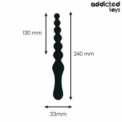 Addicted toys - masajeador anal doble silicona 24 cm Addicted toys - masajeador anal doble silicona 24 cm