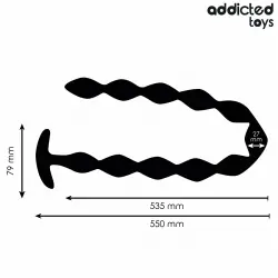 Addicted toys - rosario anal 27 cm extra largo silicona Addicted toys - rosario anal 27 cm extra largo silicona