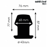 Addicted toys - plug anal hueco extrem silicona talla m 8,7 cm - 4