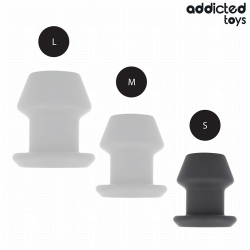 Addicted toys - plug anal hueco extrem silicona talla s 7,5 cm