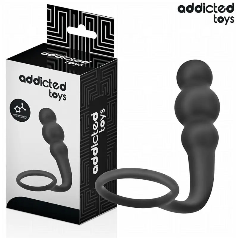 Addicted toys - plug anal con anillo silicona modelo 1