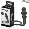 Addicted Toys modelo 1, plug de bolas con anillo, junto a su caja