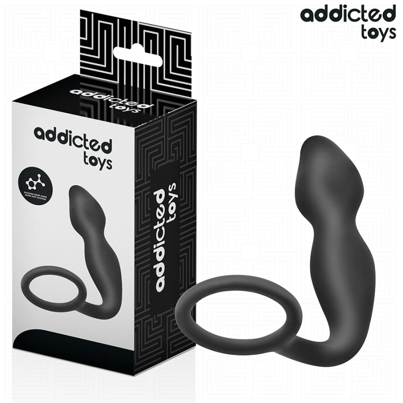 Addicted toys - plug anal con anillo silicona modelo 2