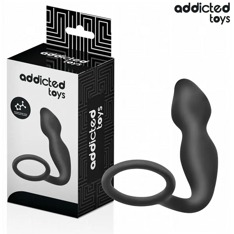 Addicted toys - plug anal con anillo silicona modelo 2