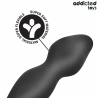 Addicted Toys plug anal modelo 2, detalle del plug y material de silicona suave