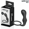 Addicted Toys modelo 3, plug curvo con anillo, junto a su caja