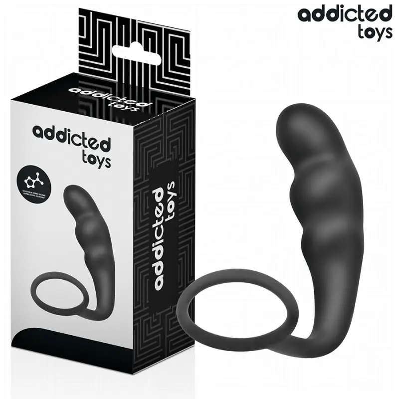 Addicted toys - plug anal con anillo silicona modelo 4