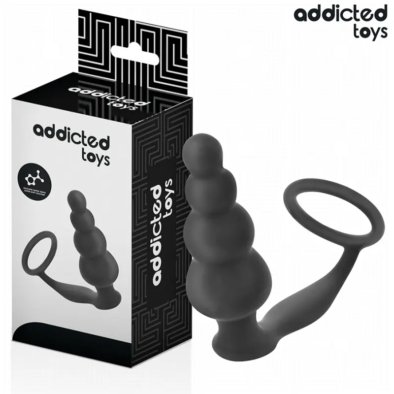 Addicted toys - plug anal con anillo silicona modelo 5