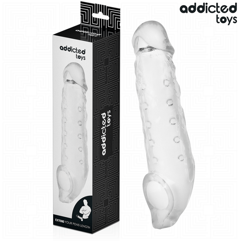Addicted toys - funda para el pene transparente talla s 23 cm Addicted toys - funda para el pene transparente talla s 23 cm