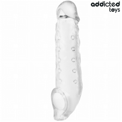 Addicted toys - funda para el pene transparente talla s 23 cm