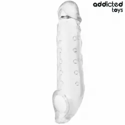 Addicted toys - funda para el pene transparente talla s 23 cm
