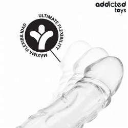 Addicted toys - extensor para el pene transparente 27 cm