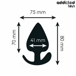 Addicted toys - plug anal silicona talla l 8 cm